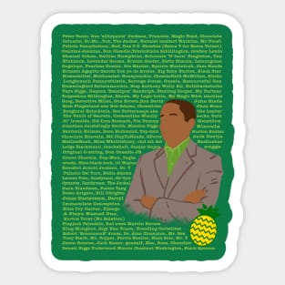 Names of Burton Guster Sticker